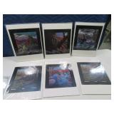 (6) Artist DEB KOMITOR 8" Animal #d/Signed Art