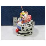 ArtistSigned Paper Mache 12" Clown Figure