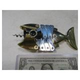 Fish Themed ENGLAND 5" Metal Unique Cordscrew