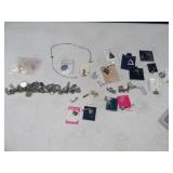 LARGE LOT Charm Bracelet Jewelry STERLING Etc