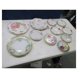 (11) Antique Handpainted Plates Limoges~Etc