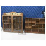 (2) Wooden 16"ish KnickKnack Trinket Shelves