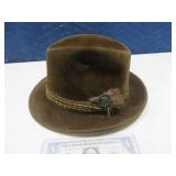Early EMERSON sz7 1/8 Old Fart NY Felt Hat