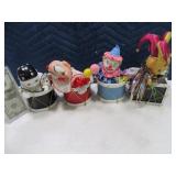 (4) SanFrancisco Music Boxes CLOWNS IN BOX