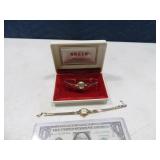 (2) Antique Womens Wrist Watches + 1box