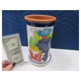 Pottery Handpainted Wine Bottle Holder