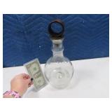 Glass ZODAX 13" Decanter Bottle w/ Wood Stopper