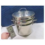 Tramontina 10" Stainless 3tier Steamer Type Pot