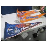 (3) Vintage Denver BRONCOS Pennants