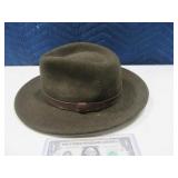 Early PENDLETON sz7.5 Green Felt Hat Wool