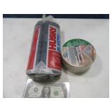 (2) New Black Plastic Tarp & Rug NoSlip Tape