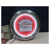 Budweiser NeonFilled 12" Wall Clock