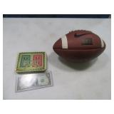 (2) Nike MedSz Football & New 2pk Playing Card SET