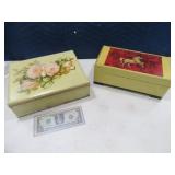 (2) Vintage 10"ish Wooden Stash Storagetype Boxes