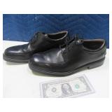 Mens sz10.5M Black NUNN BUSH Dress Shoes EXC