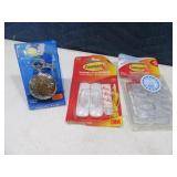(3) new Command Strips & Pocket Watch