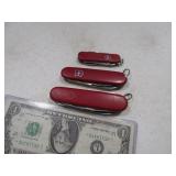 (3) Vintage SWISS MultiBlade Pocket Knives