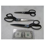 (3) Vintage Metal Scissors