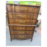 MidCentury 6drawer Chest Of Drawer Wood Dresser