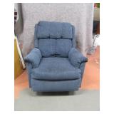 32" Blue Rocker Recliner Chair NICE