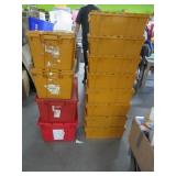 (12) Mixed Small/Medium FlipTop HD Poly Storage
