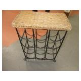 Small Wine Metal/Wicker 16" Side Holder AccentRack