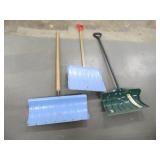 (3) asst Snow Shovels Yard Tools