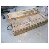 (2) Wooden 36" Classic Ammo Boxes