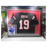 Autographed Framed Michael Bush Jersey LOUISVILLE
