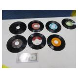 (7) Vintage 45 Records Elvis to Beetles