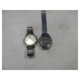 (2) Vintage Mens Wrist Watches Unique AS IS