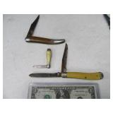 (3) Vintage Pocket Knives