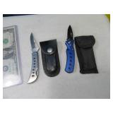 (2) Small Pocket Knives Jaguar~QuickOpen
