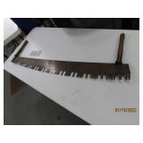 Antique 52" TwoMan Saw VERY NEAT