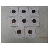 (8) 1900~1907 Indian Head Pennies Coins