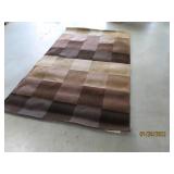 BrownPattern 5x8 Area Rug w/ No Slip Backer