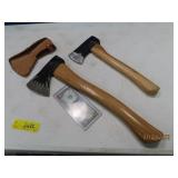(2) Nice Hand Axes14"/18" w/ sheath