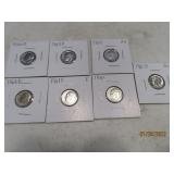 (6) 1960~64 silver Roosevelt Dimes Coins