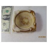 Onyx Type Stone Carved Ashtray
