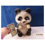 1971 Panda Bear Baby 12" Coin Poly Bank