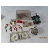 Lot Asst Vintage Fishing Lures & Flies Gear