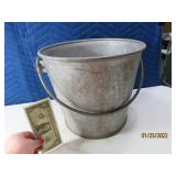 HD Premium 12" Galvanized Bucket Vintage EXC