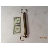 Antique Brass 5lb Hanging Scale