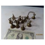 Mini Brass Bells on 24" Vintage String