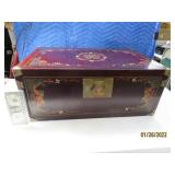 Wooden 24"x15"x10"tall Trunk w/ Intay