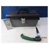 (2) Poly 18" Tool Box & New Folding Tree Saw