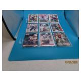 (9) autographed CARDINALS Football Cards Tupa etc