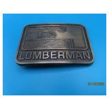 vtg LUMBERMAN (1979) Belt Buckle