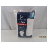 New GEORGE Mens XL 6pack White Under T-Shirts