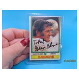 autographed GEORGE BLANDA Raiders Football Card